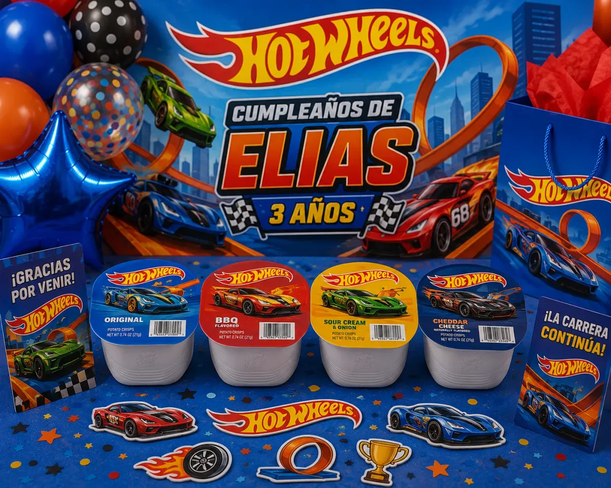 Custom Mini Pringles Cup Birthday Party Favors photo 6