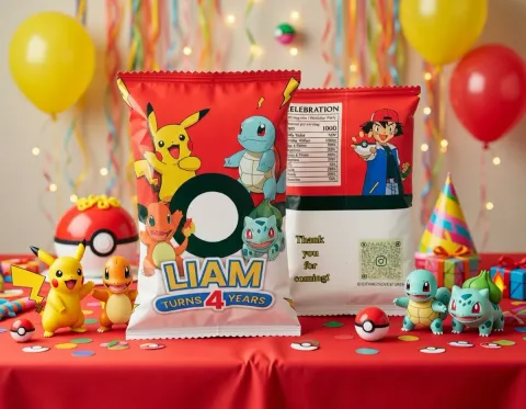Custom Lays Chip Bags Personalized Birthday Favors photo 2